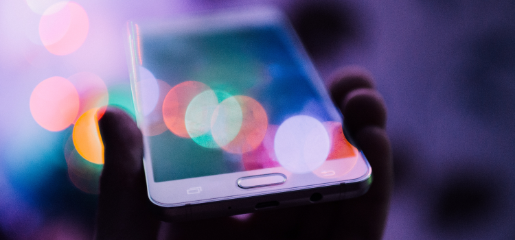 person holding mobile phone