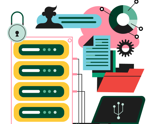Privacy and data safety illustration